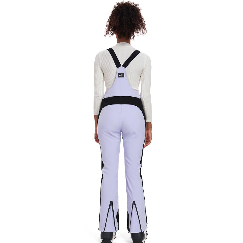 GS SNOWING Women's Snow Bibs Pants Insulated Waterproof Windproof Winter Ski Pants Snowboarding Overalls Purple S - Image 5