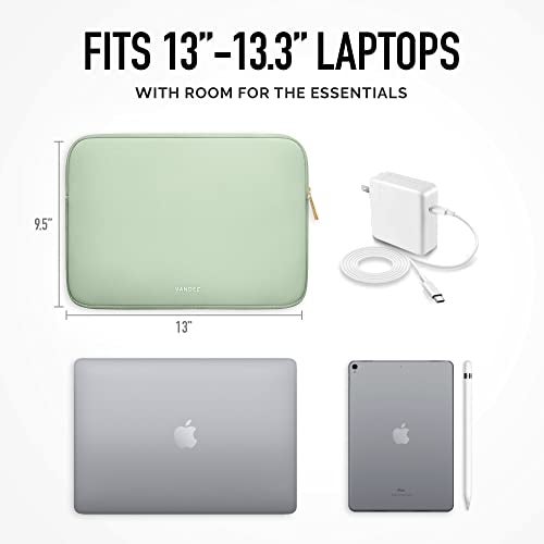 Vandel MacBook Air 13 inch Laptop Sleeve, Fits 13-13.3 inch Laptops: Neoprene MacBook Air & Pro Case, Chromebook, HP Soft Cover | Thin Computer Carrying Bag, Sage Green Mac (M1 & M2) Pouch - Image 4