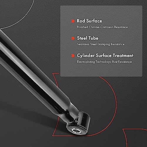 A-Premium Rear Shock Absorber Struts Compatible with Chevrolet Silverado 1500 1999-2007 & Dodge Ram 1500 1994-2002 & GMC Sierra 1500 1999-2007 - [RWD, Exc. Electronic Suspension] - Image 5