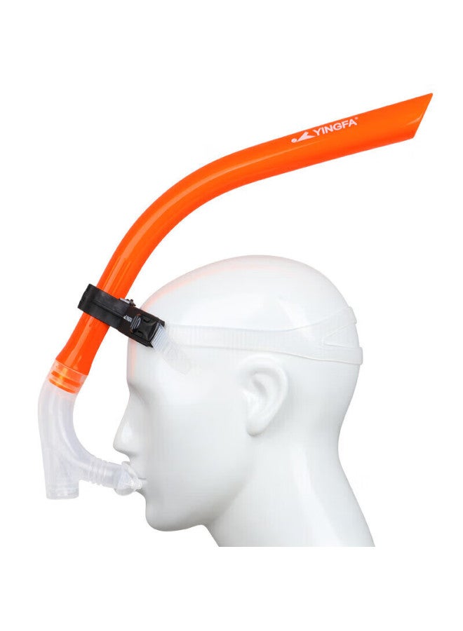 Yingfa Swimming Breath Tube, Professional Training Snorkeling Respirator, Freestyle Pre-fitted Wet Breath Tube, Orange - Image 2