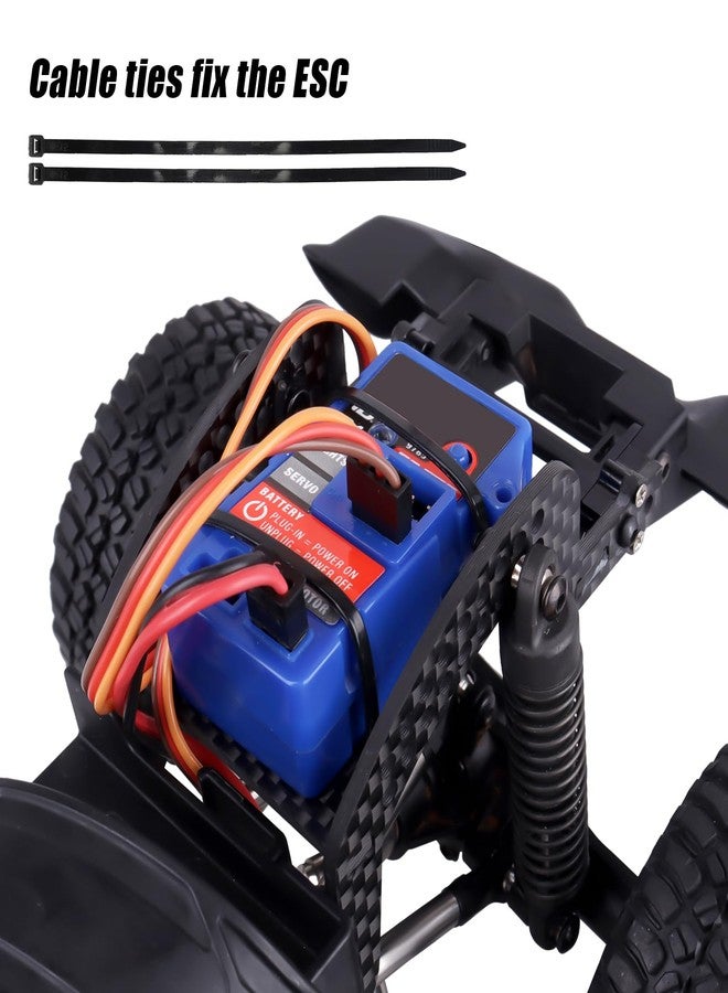 FriHobby Carbon Fiber LCG for 1/18 Traxxas TRX4M Defender Bronco Chassis Frame Kit Upgrades Parts - Image 5