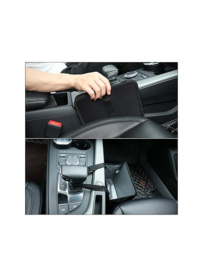 PROMASS Car Rubbish Bin Hanging Auto Trash Bag Litter Container Water Resistant Leak Proof Collapsible Garbage Organiser, 6.5Ltr Capacity Black - Image 4