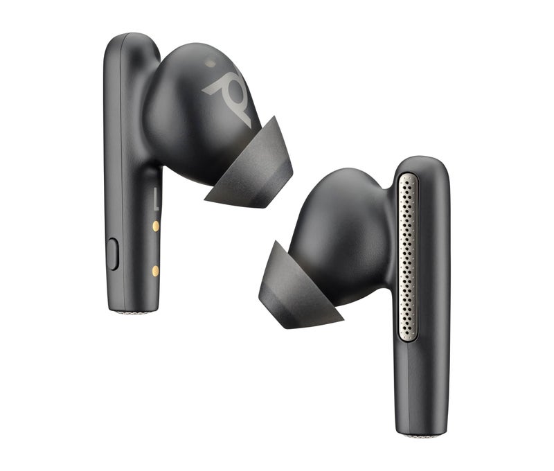 Poly (Plantronics + Polycom)Voyager Free 60 UC True Wireless Earbuds, In-Ear W/Noise-Canceling Mic, 5.8G, Compatible W/Iphone, Android, PC/Mac, Zoom, Teams, Up To 16.5 Hours Talk Time, Black, 7Y8L9AA - Image 1