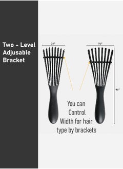 TRENZ Detangling Brush for Curly Hair - Gentle for Hair Styling - Easy to Carry, Lightweight-Curly hair comb for styling and detangling curly hair  - Image 3