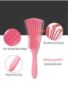TRENZ Detangling Brush for Curly Hair - Gentle for Hair Styling - Easy to Carry, Lightweight-Curly hair comb for styling and detangling curly hair  - Image 4