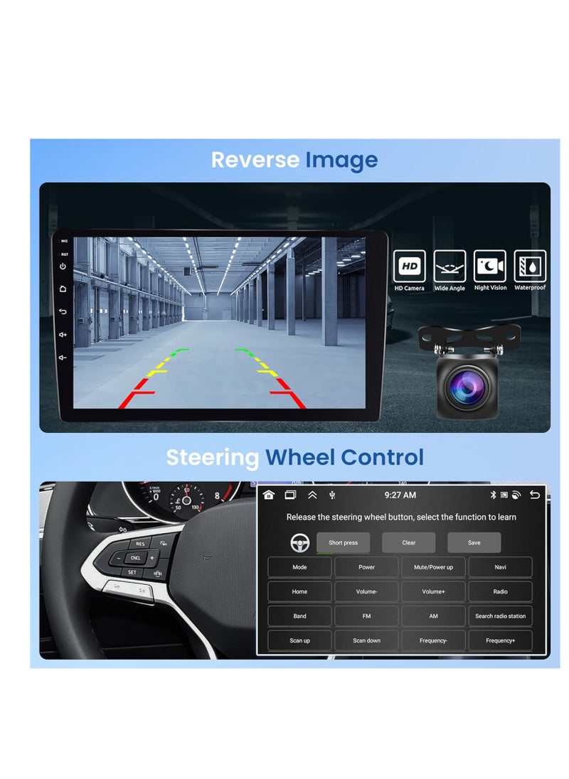 8 Core 4+64G Android Car Radio for Honda CRV 1997-2001 with Wireless Carplay Android Auto Car Stereo, 9’’ Touch Screen Head Unit Mirror Link GPS WiFi Bluetooth FM RDS DSP AHD Backup Camera SWC MIC