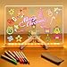RWSEFK LED Note Board with Colors Lighted Acrylic Dry Erase Board Acrylic Message Board Illuminated Note Board with Colors Notepad with Adjustable Stand and 7 Pens 7979in - Image 3