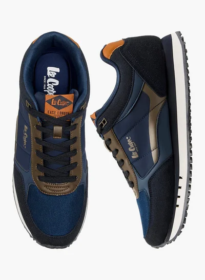 Lee Cooper Men's Logo Print Lace-Up Sneakers
