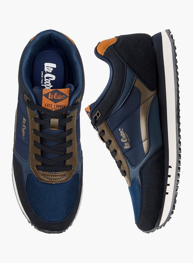 Lee Cooper Men's Logo Print Lace-Up Sneakers - Image 1