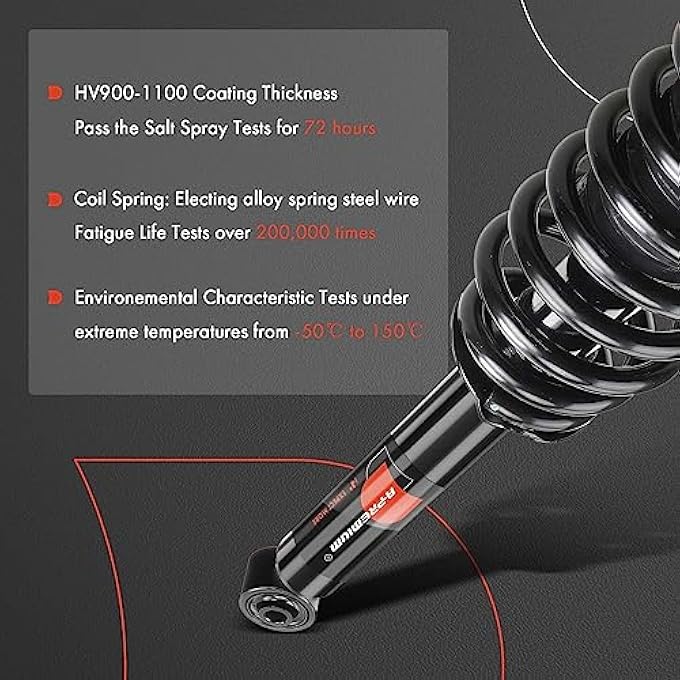 A-Premium Front Pair 2 Complete Strut  Coil Spring Assembly Compatible With Lexus Ls430 20012006 V8 43L Rwd Driver And Passenger Side - Image 5