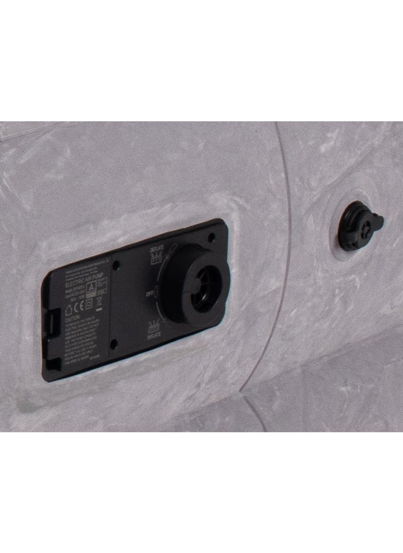 FULL JOY - Self-Inflating Air Mattress Double for 2 People with Built-In / Integrated Automatic Pump 203 x 152 x 51 cm ,Grey - Image 1