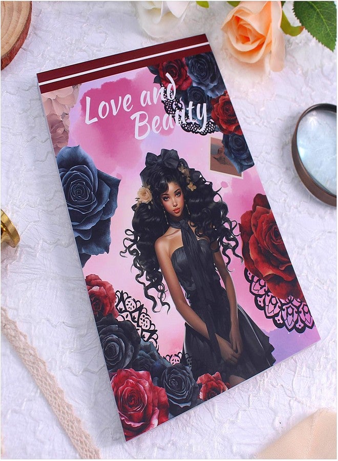 Dwpetzo Junk Journal Pre-Cut Sticker Book for Scrapbooking, Fashion Women Lady Black Rose Journaling Stickers for Adults, Scrapbook Supplies Bujo Planners DIY Crafts Arts A5 - Image 1