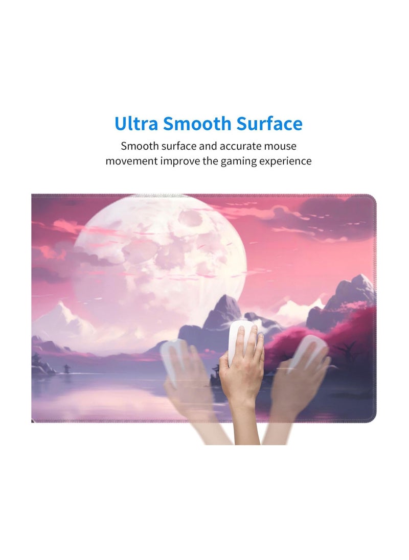 Generic Japanese Cherry Blossom Landscape Mouse Pad, Gaming Mouse Pad,Non-Slip Water-Resistant Anime Mouse pad, Large Mouse Pad, Mouse pad Gaming,, Office Desk Decor 30cm x 70cm x 2mm  - Image 2