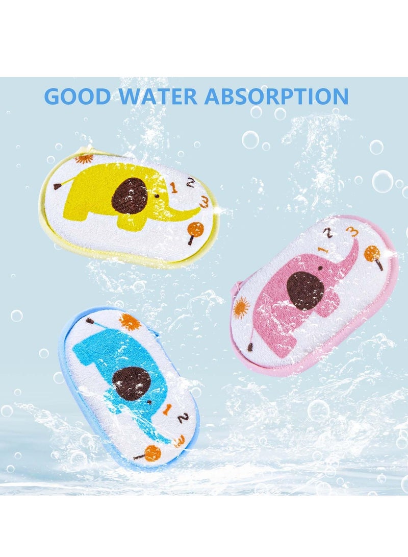 Baby Bath Sponge Soft Foam Scrub Natural Sponge for Bath, Shower Scrub Body Sponge for Kids/Babies/Men/Women (Pink Fish) - Image 3