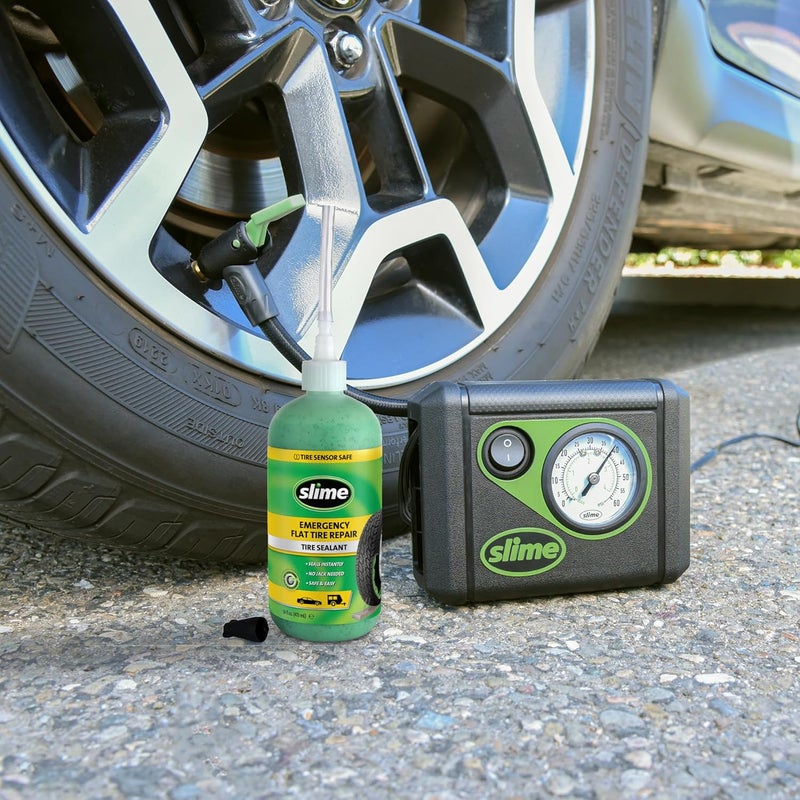 Slime 50107 Emergency Flat Tire Repair Kit with Sealant and Tire Inflator Pump - Image 3