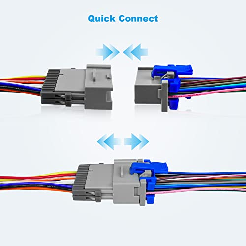 TIKSCIENCE Radio Wiring Harness Male and Female Adapter Fit for GM Chevy Silverado GMC Buick 2003 2004 2005 2006 2007 Stereo Wire Cable Plug Kit - Image 4