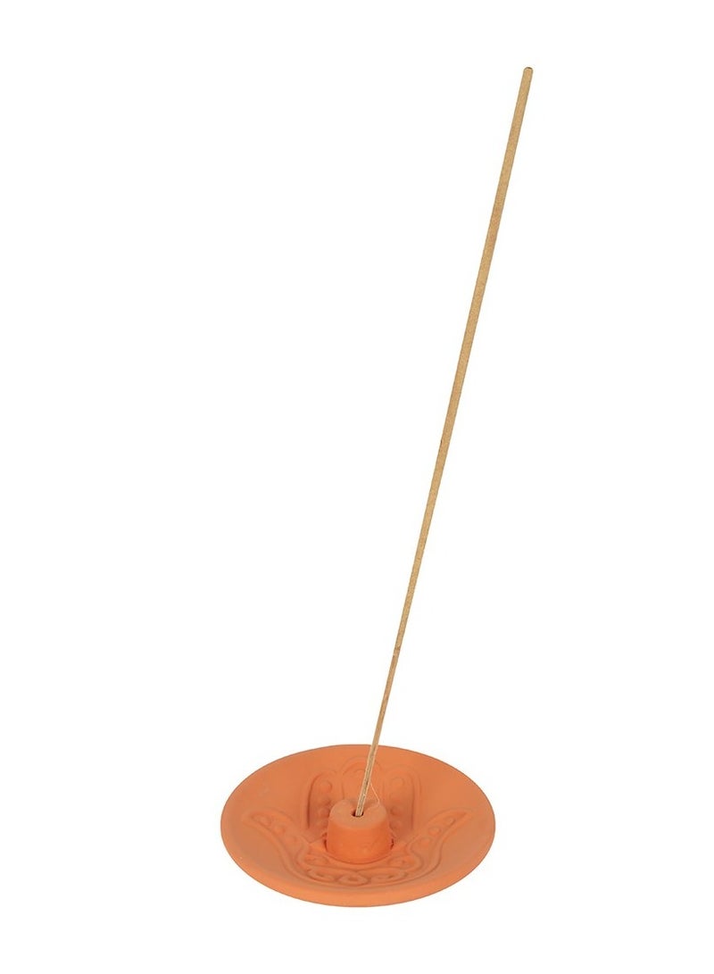 Hamsa Terracotta Incense Plate - Image 3