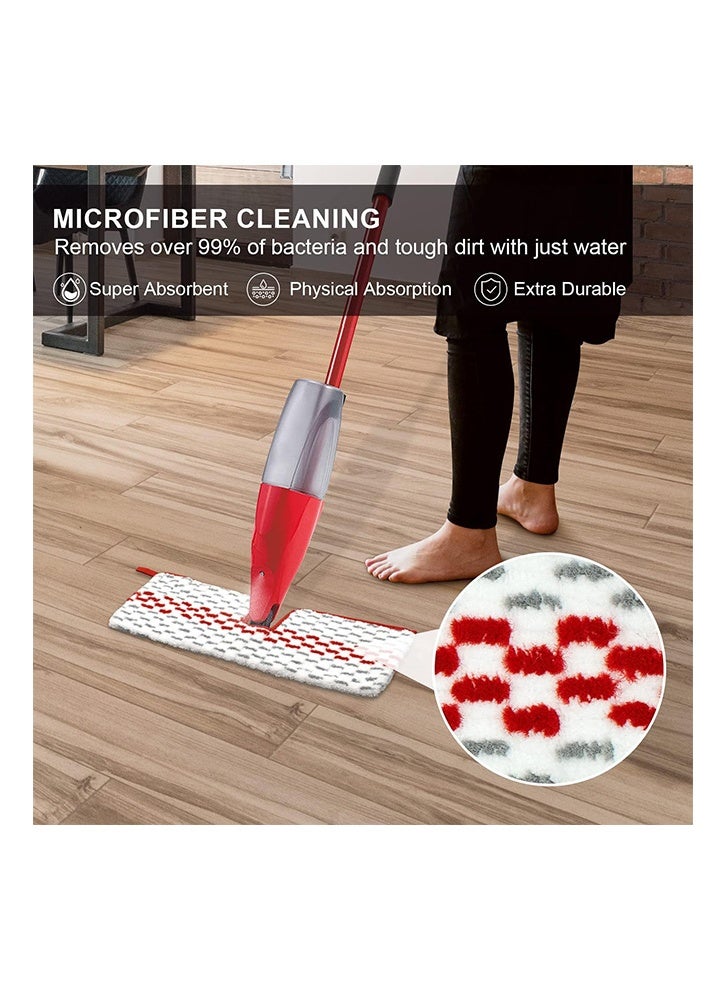 بكومور عبوة من قطعتين من وسادات ممسحة بخاخ ميكروفايبر متوافقة مع Vileda و O-Cedar ProMist MAX، قابلة للغسل وإعادة الاستخدام لتنظيف الأرضيات - Image 2