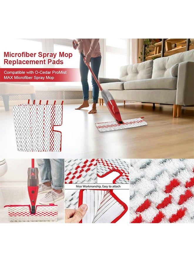 بكومور عبوة من قطعتين من وسادات ممسحة بخاخ ميكروفايبر متوافقة مع Vileda و O-Cedar ProMist MAX، قابلة للغسل وإعادة الاستخدام لتنظيف الأرضيات - Image 5