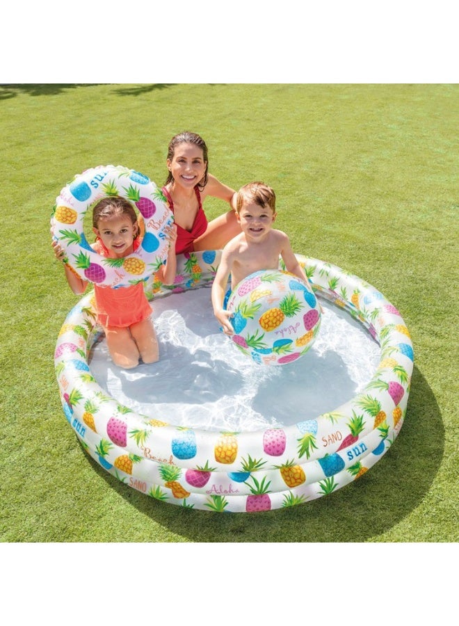 INTEX 3 Piece Play Pool Set，Inflatable Pool 132×28CM,Perfect Choice for Indoor Entertainment and Outdoor Activities for Kids - Image 3