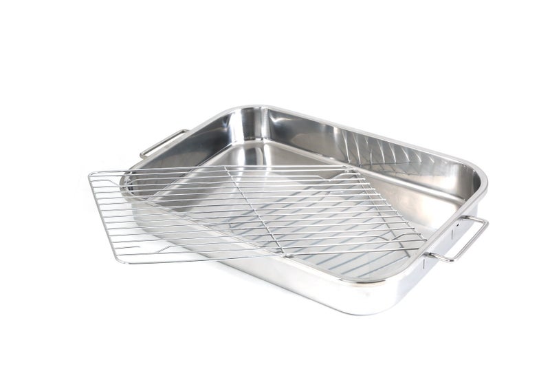 ExcelSteel 594 Roasting Pan, Stainless - Image 4