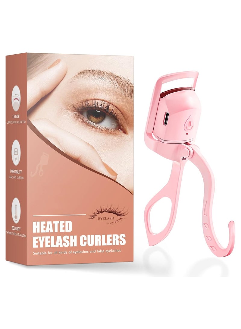 Generic 2025 C-Shaped Heated Eyelash Curler Fast Heat Up in 8s - Rechargeable Electric Eyelash Curler for 24-Hours Long Lasting Curls - Safe Anti-Burn Lash Curler Elevate Your Beauty with Stunning Lashes  - Image 1