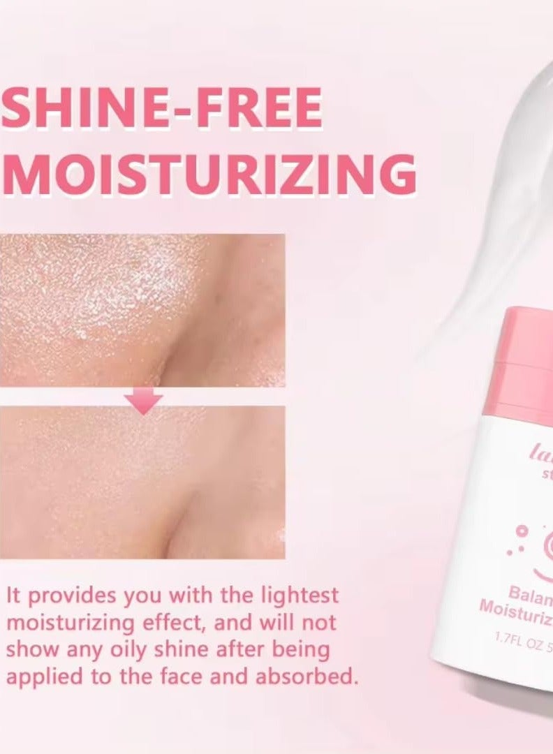 50ml Balancing Moisturizing Gel Status Up Face Balancing Oil Evens Out Skin Tone for Fresh Long Lasting Shine Free Hydration Anti Blue Light Protection and Repair Blue Light Damage Moisturizing Cream