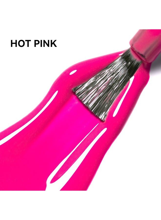 MAYCHAO 15ML Hot Pink Gel Nail Polish 1Pc Bright Pink Gel Polish Soak Off UV LED Nail Varnish Nail Art Starter Manicure Salon DIY at Home, 0.5 OZ - Image 2