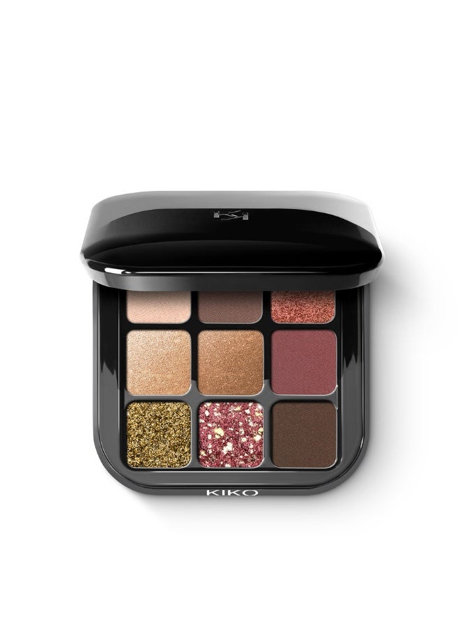 KIKO MILANO - Glamour Multi Finish Eyeshadow Palette - 03 Burgundy Notes - Image 1
