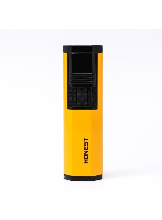Honest Windproof Metal Lighter Dual Jet Flame Refillable – Portable Outdoor Lighter for Cigar, BBQ, Camping & Daily Use (Without Gas) - Image 1