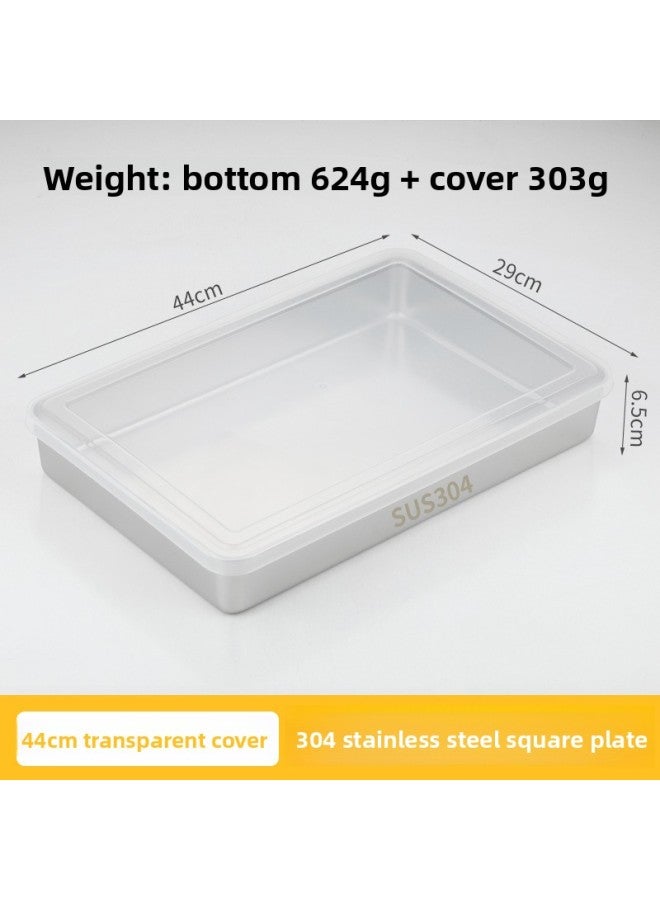 Tiramisu Mold Square 304 Stainless Steel Baked Mousse Cake Box Tray With Lid Baking Tool Mold