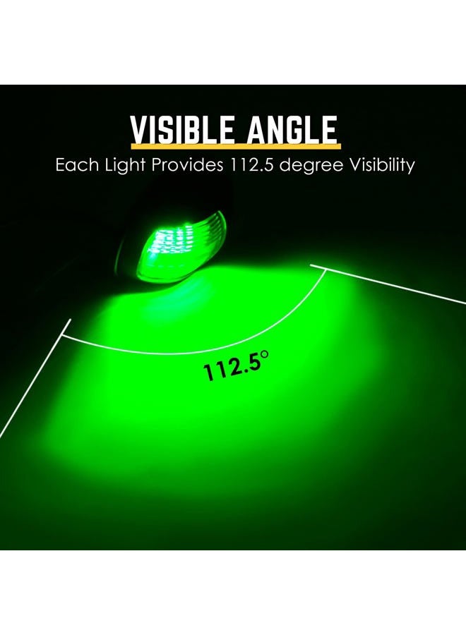 Acelane Boat Navigation Lights LED Boat Bow Light Red & Green Sidelights 12V IP65 Waterproof Marine Boat Accessories for Pontoon, Skeeter, Power Boat, Fishing Boat, Skiff - Image 4