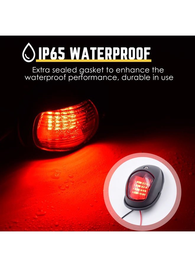 Acelane Boat Navigation Lights LED Boat Bow Light Red & Green Sidelights 12V IP65 Waterproof Marine Boat Accessories for Pontoon, Skeeter, Power Boat, Fishing Boat, Skiff - Image 3