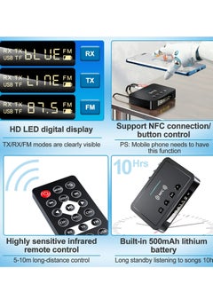 Y&D Bluetooth 5.0 Transmitter Receiver 3 in 1 Blue Tooth Adapter 3.5mm AUX RCA USB for W ireless Hi-Fi Stereo Audio Music Compatible with Home Car Sound System  - Image 5