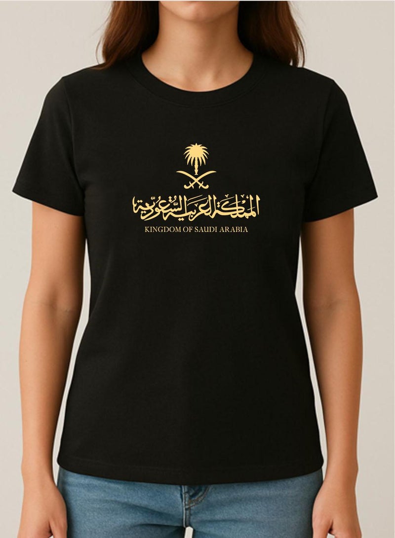 LOWHA Cotton T-Shirt for Saudi National Day or Everyday Saudi Pride Wear for Women & Men - Image 3