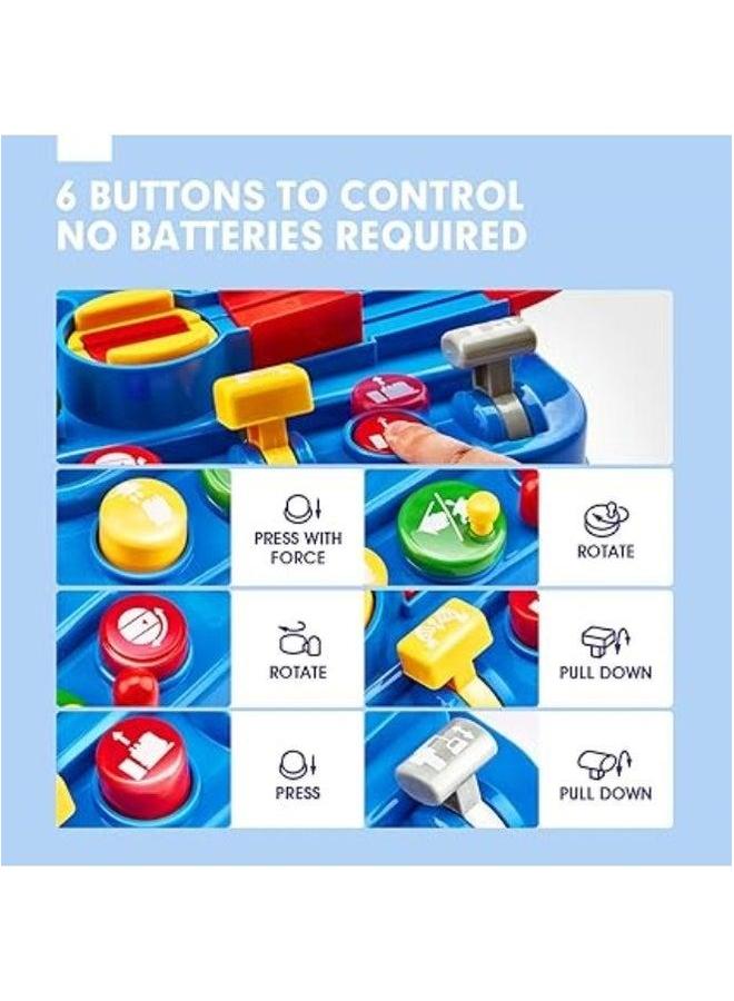 HALAMODO Toy Cars for Boys Girls, Pull Back Die Cast Car Toys, Vehicles Set, Obstacle Driving Game, Gifts 3, 4, 5, 6 Years Old Kids - Image 5