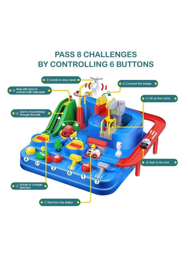 HALAMODO Toy Cars for Boys Girls, Pull Back Die Cast Car Toys, Vehicles Set, Obstacle Driving Game, Gifts 3, 4, 5, 6 Years Old Kids - Image 3