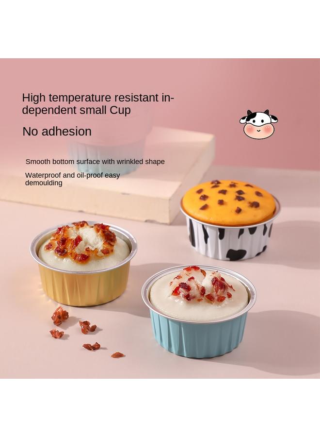 Bluejw Air Fryer Practical Tin Paper Cup Bowl Oven Baking Household High Temperature Resistant Egg Tart Pudding Small Cake Mold - Image 5