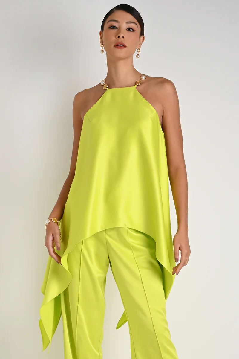 Carmen Steffens Asymmetric Hem Blouse Garden