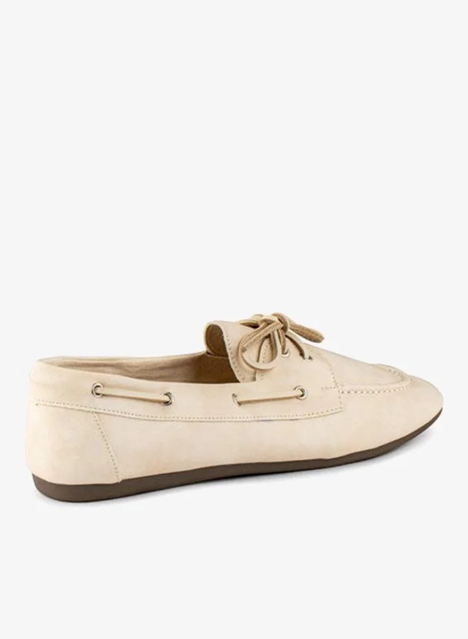 Vincci Beige Women Round-toe FlatPumps for Women | Best Price UAE