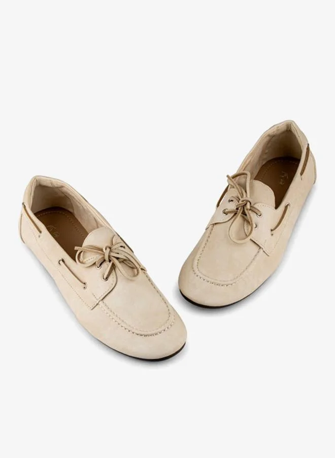 Vincci Beige Women Round-toe FlatPumps for Women | Best Price UAE