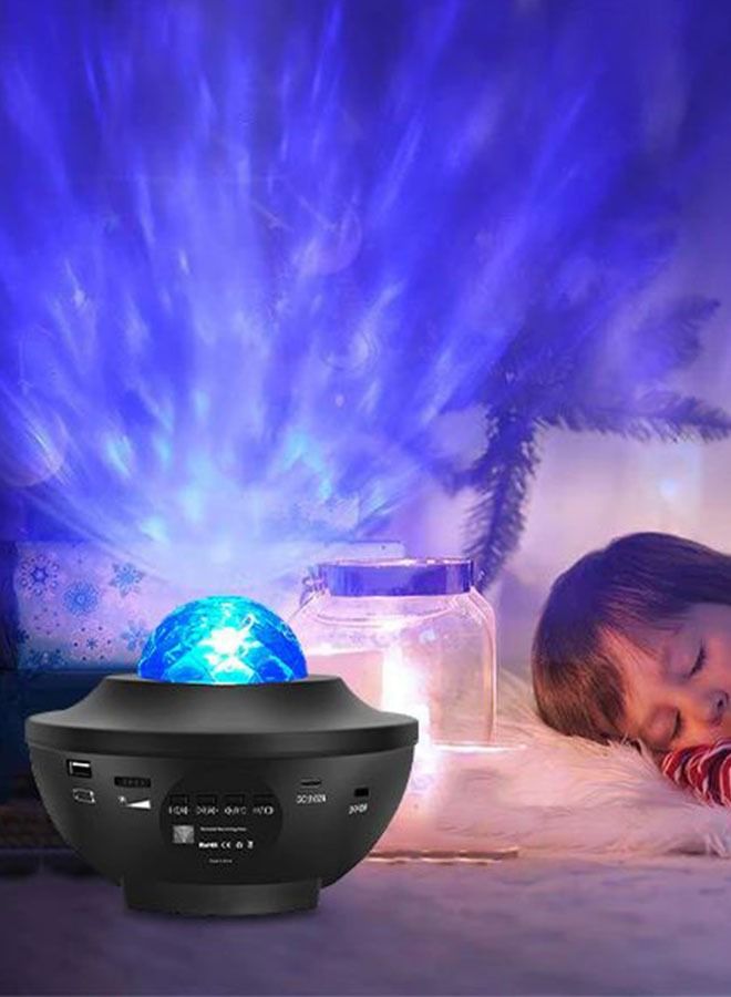 Sound Activated LED Galaxy Light Projector Star Shower With Music Player Remote Control Bluetooth Laser Night Light Party Decoration  - Image 4