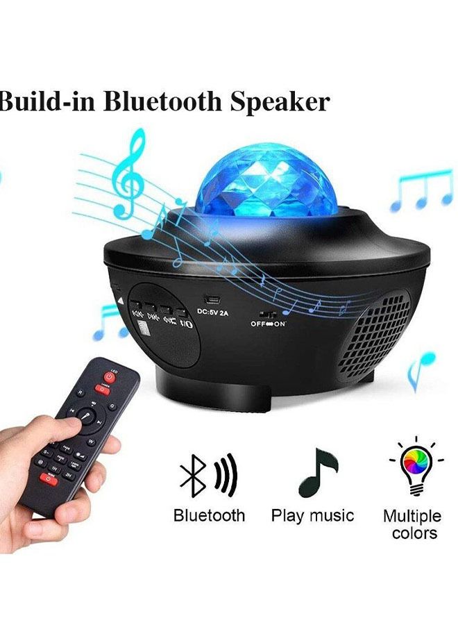 Sound Activated LED Galaxy Light Projector Star Shower With Music Player Remote Control Bluetooth Laser Night Light Party Decoration  - Image 2