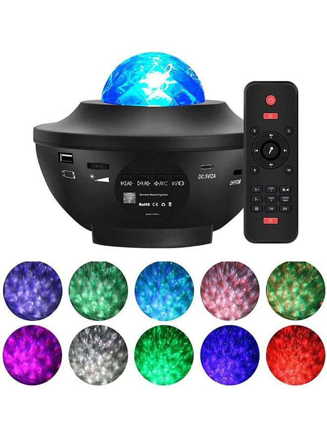 Sound Activated LED Galaxy Light Projector Star Shower With Music Player Remote Control Bluetooth Laser Night Light Party Decoration  - Image 3