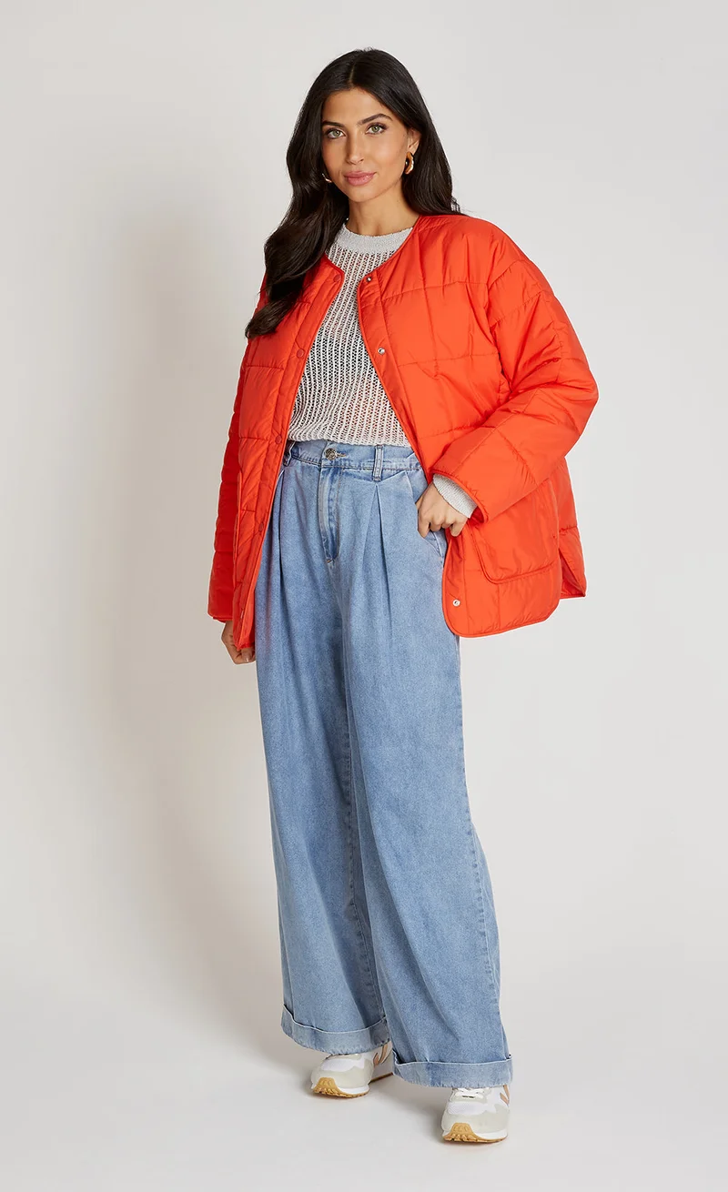 Tomato Quilted Jacket