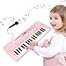 M SANMERSEN Kids Piano Keyboard with Microphone 37 Keys Portable Electronic Keyboards for Beginners Musical Toy for 3456 Year Old Girls Boys Pink - Image 4