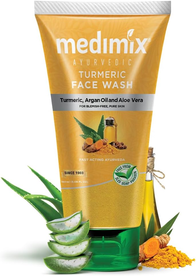 Medimix غسول الوجه بالأعشاب من ميديمكس بالكركم وزيت الأركان والصبار - 150 مل - Image 1