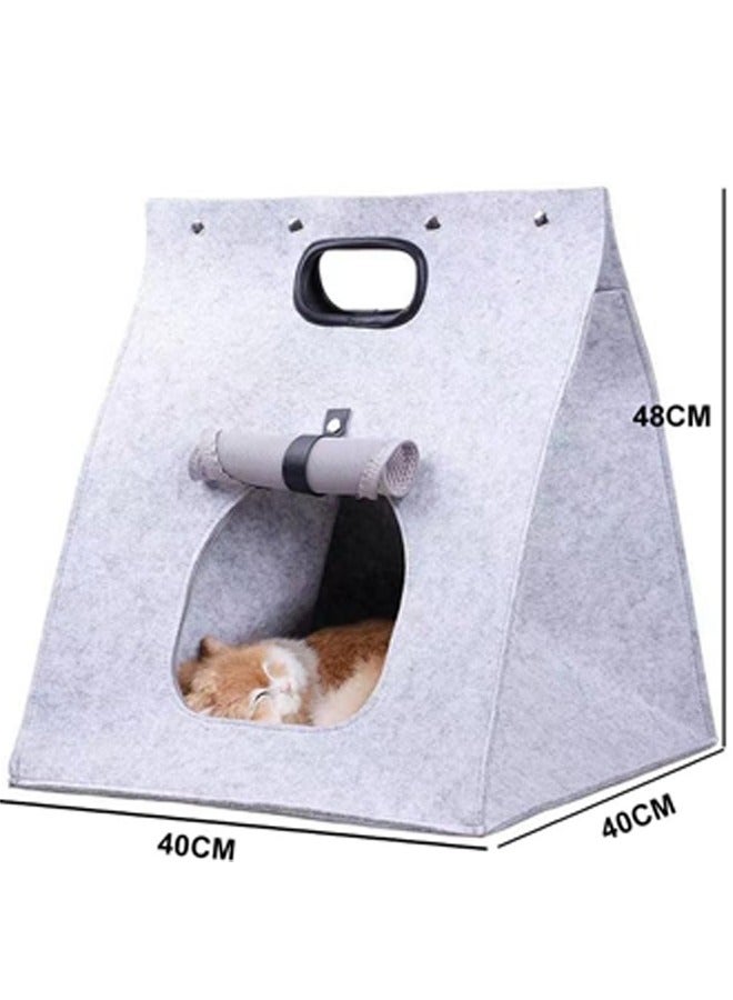 Generic Cat Bed for Indoor Cats,Foldable cat cave,Cats Carry Bag,Small Dog Purse Carrier, Portable Puppy Cat Travel Handbag Tote, Ventilated Dog Carrying Bag for Puppy Cat, Dog Travel Supplies Bag  - Image 2