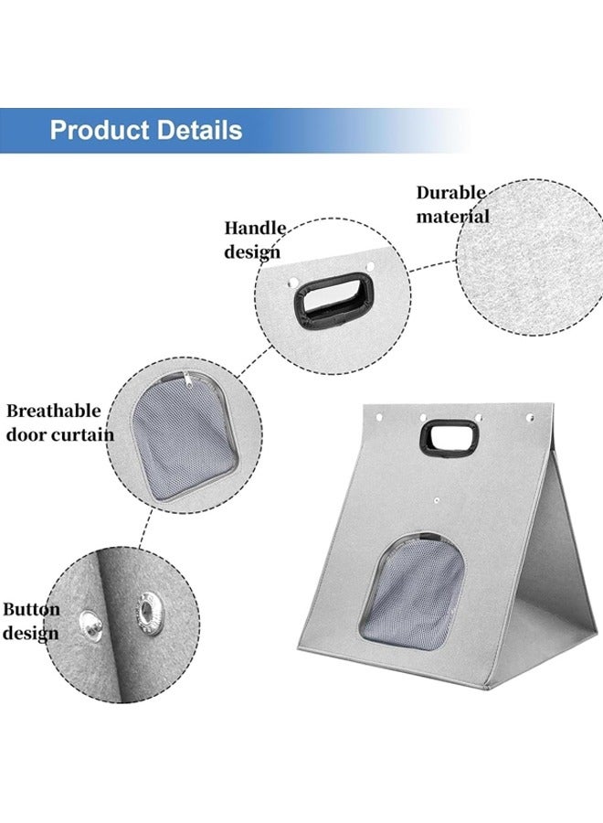 Generic Cat Bed for Indoor Cats,Foldable cat cave,Cats Carry Bag,Small Dog Purse Carrier, Portable Puppy Cat Travel Handbag Tote, Ventilated Dog Carrying Bag for Puppy Cat, Dog Travel Supplies Bag  - Image 3