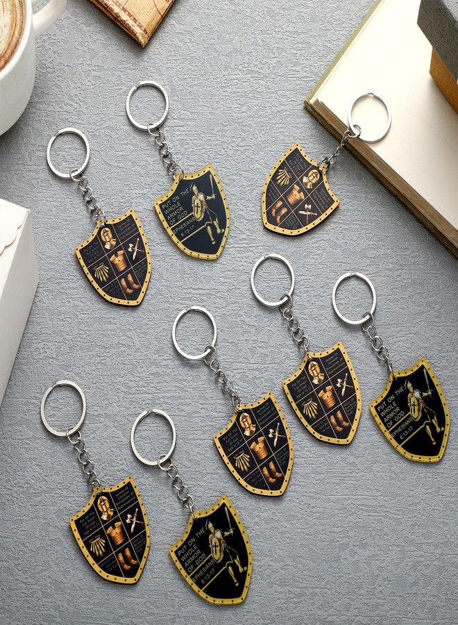 Sureio Christian Put on The Whole Armor of God Religious Christmas Gifts for Men Bulk Keychain Military Knight Favor Gift(48 Pcs,Armor) - Image 4